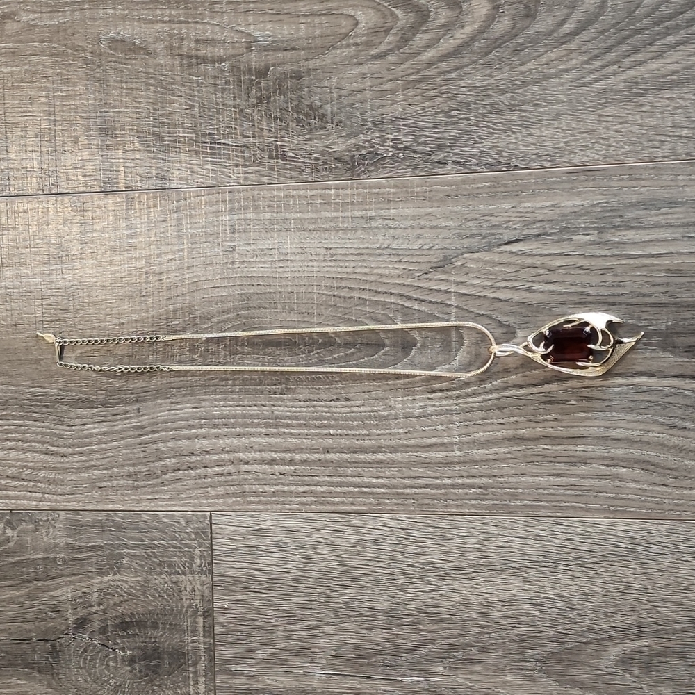 Vintage Sarah Coventry Mocho Stone Necklace